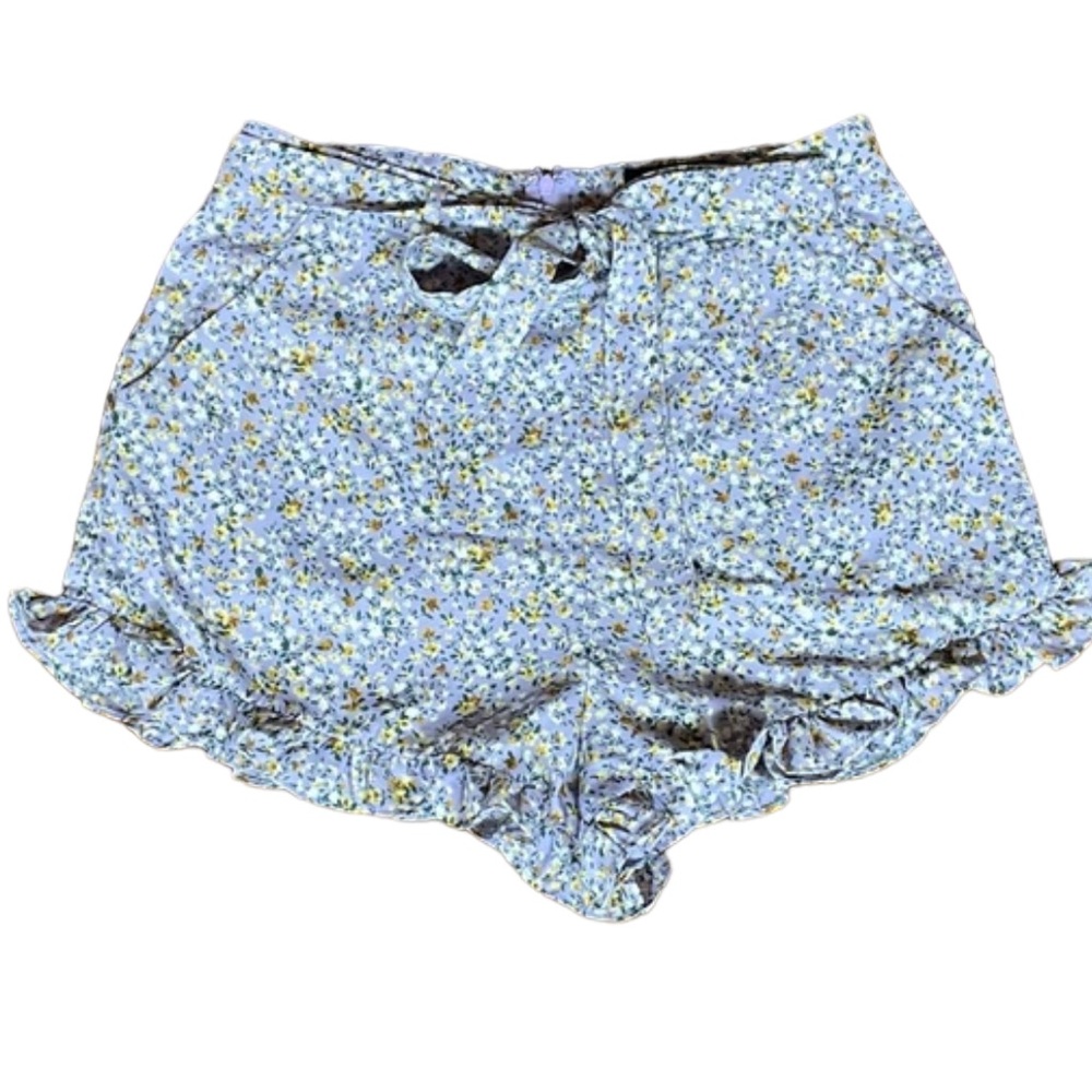 NWT Lulus “Sweetie Season” Floral Print Ruffled Shorts (K) - Picture 3 of 12